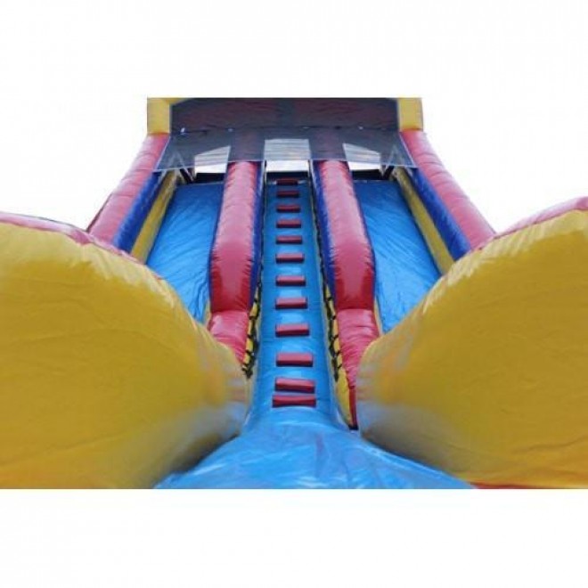 20ft High Dual Lane Inflatable Water Slide with Pool wetdry