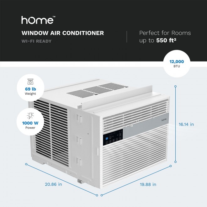 12000 BTU WiFi Window Air Conditioner