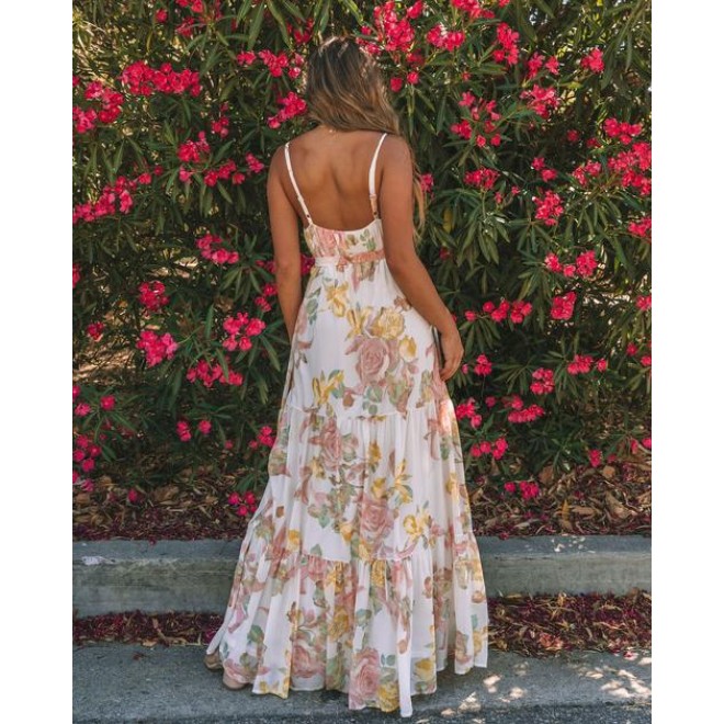 Let This Be Floral Maxi Dress